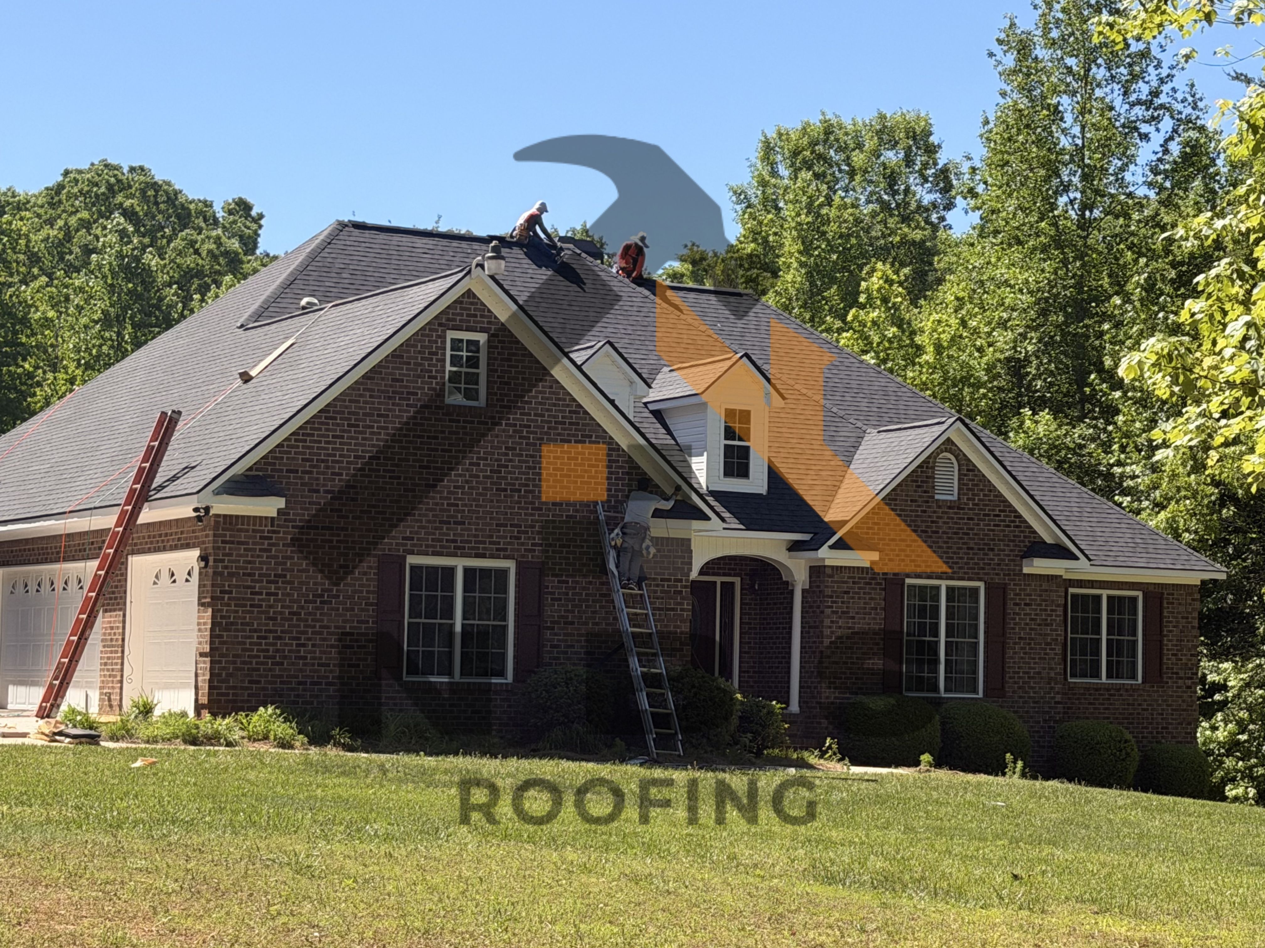 Brick house new roof